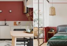 Бюджетная отделка и смелая перепланировка: стильный проект студии 51 м² в Екатеринбурге