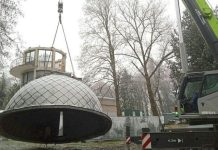 Купол демонтировали со здания обсерватории Минского планетария