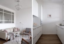 Сканди-шик в трешке 75 м² с оригинальной планировкой и внутренними окнами