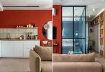 Студия 32 м² со спальней за перегородкой для молодой девушки