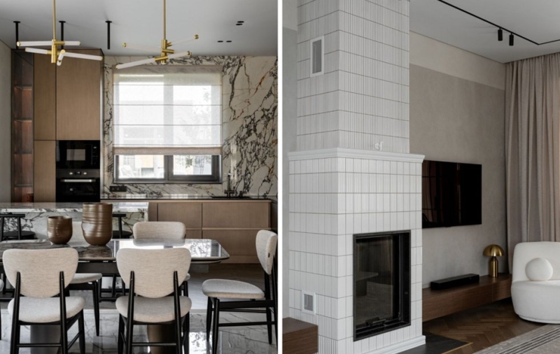 Загородный дом 170 м² в Татарстане с эксклюзивными решениями из керамогранита