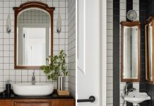 Как оформили крошечный санузел с антикварным комодом