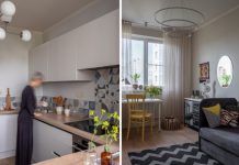 Светлая трешка 65 м² в панельном доме П-30: квартира для мамы и двух дочерей с зоной для творчества