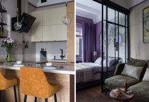 Дизайнеры показали, как уместить полноценную спальню, кухню и гостиную на 32 квадратах