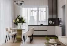 Элегантная трешка 98 м² с панорамными видами на набережную Москвы