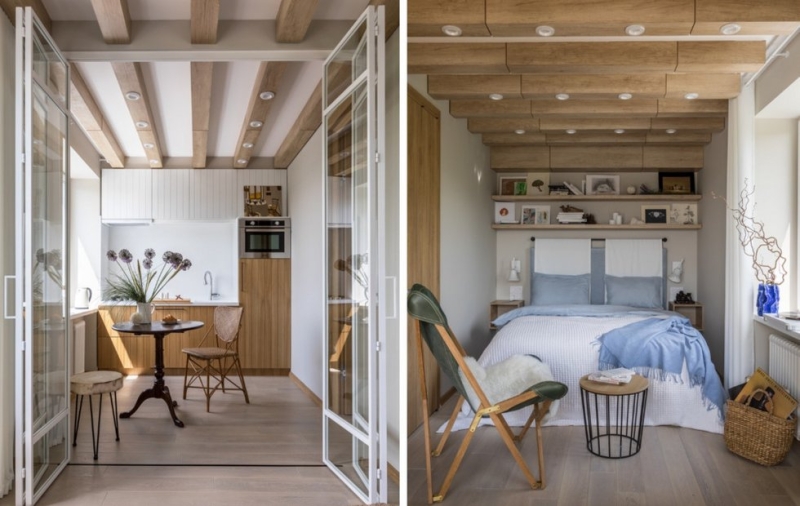 Как на 33 квадратах нашли место для кухни, полноценной спальни, зоны отдыха и систем хранения