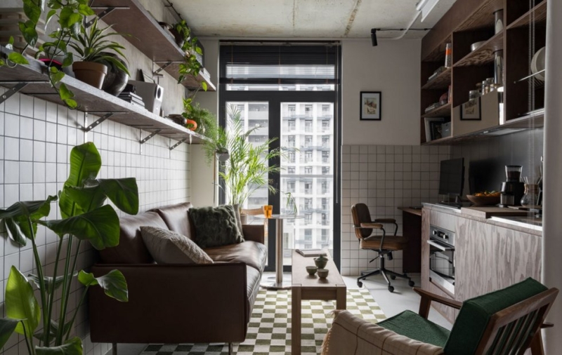 Как уместили все необходимое в мини-студии 22 м²