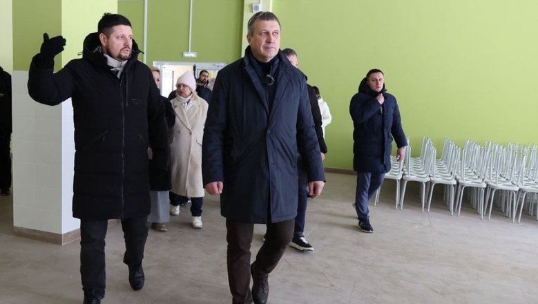 Мэр Самары Иван Носков проверил ход строительства столовой и пищеблока детского центра «Заря»