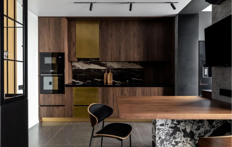 Однушка 40 м² с нешаблонными решениями в брежневке