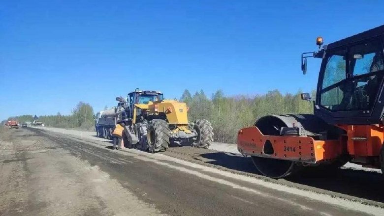 В Омской области начали ремонт 13 км трассы Тара — Усть-Ишим