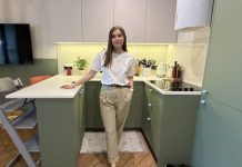 38 квадратов — а влезло все! Яркая однушка с характером
