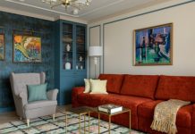 Яркая квартира 160 м² для творческой семьи