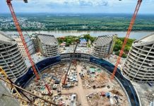 В Уфе возвели все башни Межвузовского студенческого кампуса