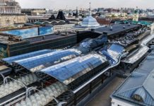 Навес над платформами обновленного Ленинградского вокзала в Москве создали при помощи ТИМ