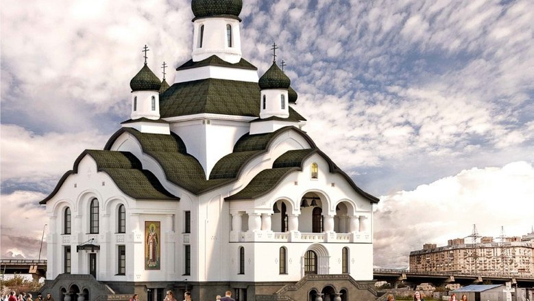 Собор с крестильным храмом и выставочным холлом появится в Купчино