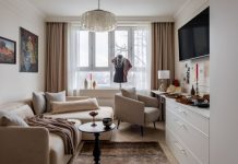 20 м² для жизни и творчества: как обустроили крохотную студию и разместили все необходимое